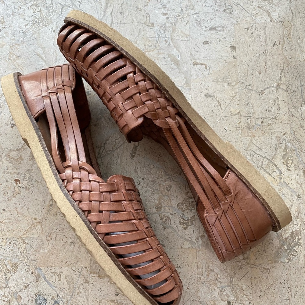 Sunsteps Venetian Handwoven Leather Huaraches Comfort Leather Size 10